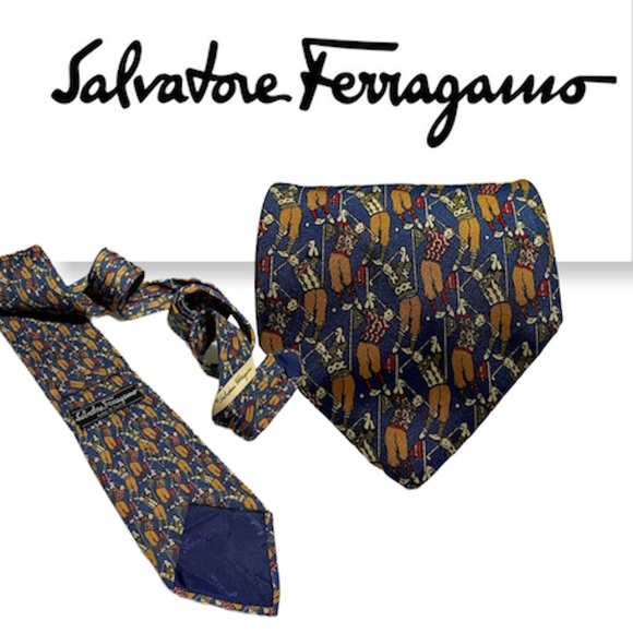Salvatore Ferragamo Other - Salvatore Ferragamo luxury silk tie *GOLFERS*
